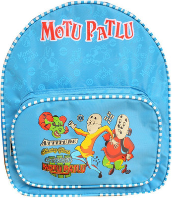

HD Motu Patlu Nursery LKG UKG School Bag Waterproof School Bag (Blue, 10 L) 10 L Backpack(Blue)