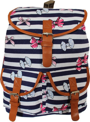 

Damit College Wear Casual Wear 15 L Backpack(Blue, White)