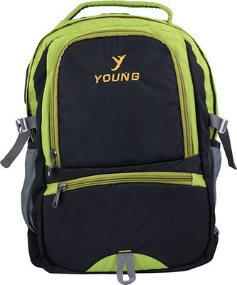 

Young Backpack for 18-inch Laptop (Green-Black ) 4.5 L Laptop Backpack(Black)