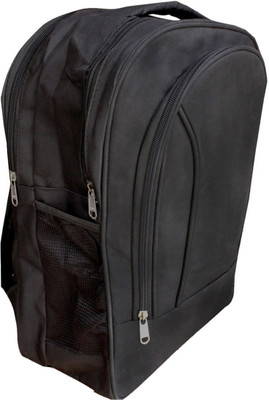 

HD Polyester School Backpack with Laptop Compartment 14 L Backpack(Black)