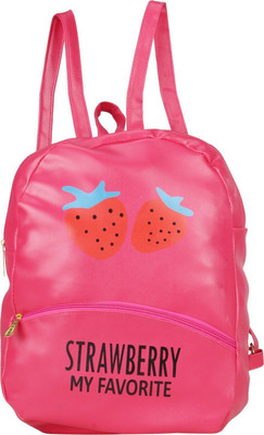 

Aadhunik Libaas Strawberry Stylish Office, Tution, College & Travelling Backpacks for Girls 10 L Backpack(Pink)