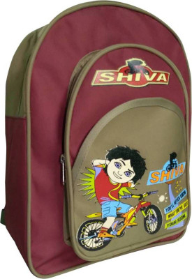 

SHIVA SCHOOL BAG (5 YEAR OLD STUDENTS) WATERPROOF BACKPACK 8 L Backpack(Red, Beige), Brown