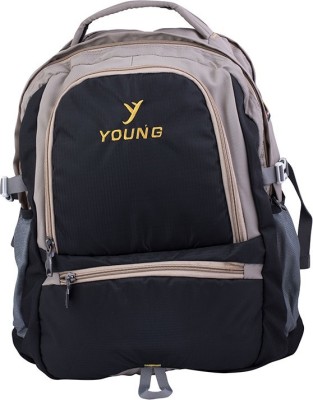 

Young Backpack for 18-inch Laptop (Black-Grey ) 4.5 L Laptop Backpack(Black)