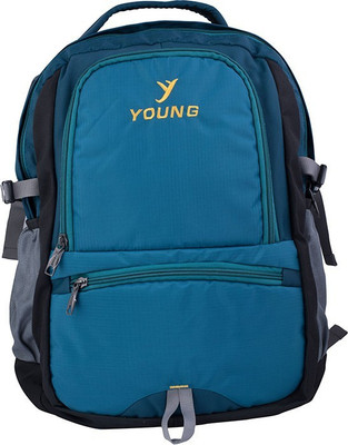 

Young Backpack for 18-inch Laptop (Blue-Black ) 4.5 L Laptop Backpack(Blue)