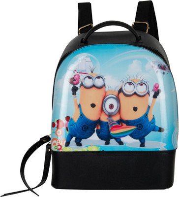 

Bazaar Pirates Silicone Minions Mini Handbag Cum 4 L Backpack(Multicolor), Black