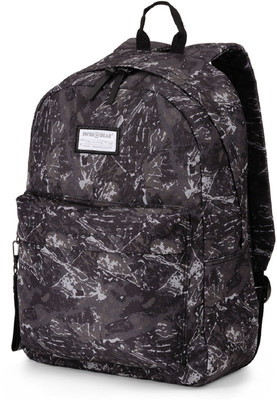 

Swiss Gear Tablet Backpack Ridge Black Print 19 L Backpack(Black)