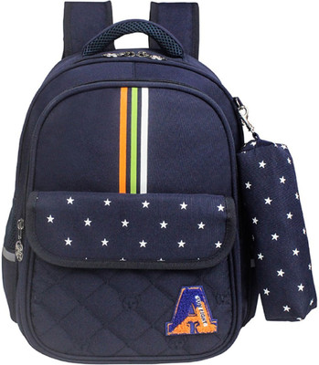 

KIDOMATE Toddler Preschool, Play School, Picnic Bag for Kids OGW Stripes (Age 3-7 Yrs) 21 L Backpack(Blue)