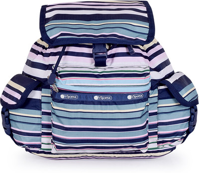 

LeSportsac Medium Voyager 10 L Backpack(Multicolor), Beach stripe