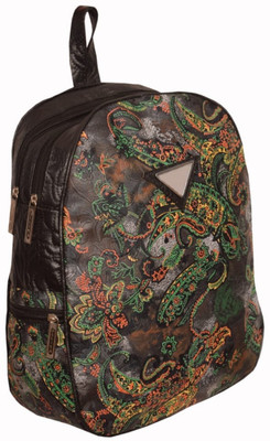 

mra fashion Beautiful Printed Backpack for Girls / Women (black green) 3.5 L Backpack(Multicolor)