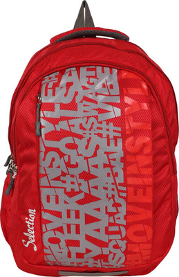 

BEST SHOP School/college bright Red & Grey backpack with a padded sleeve for boys and girl. 21 L Backpack(Red)