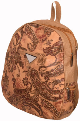 

mra fashion Beautiful Printed Backpack for Girls / Women (brown tan) 3.5 L Backpack(Brown)
