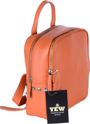 

Â Yew Leather Labs YL-01016 11 L Backpack(Orange)