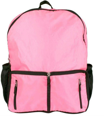 

Shrih Double Zipper Pink Foldable Backpack 15 L Backpack(Pink)