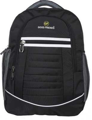 

Good Friends hi storage 25 L Backpack(Black), White