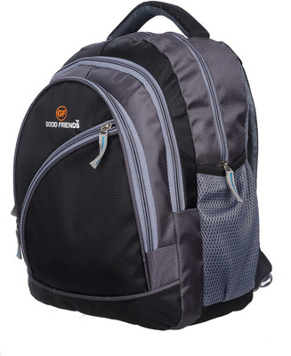 

Good Friends Casual Hi Storage 25 L Laptop Backpack(Black, Grey)