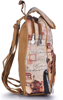 

Crysta Fashion CF-905 10 L Backpack(Multicolor), Brown;white