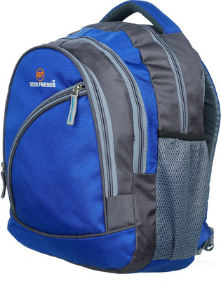 

Good Friends Waterproof 15.6 L Laptop Backpack(Blue, Grey)