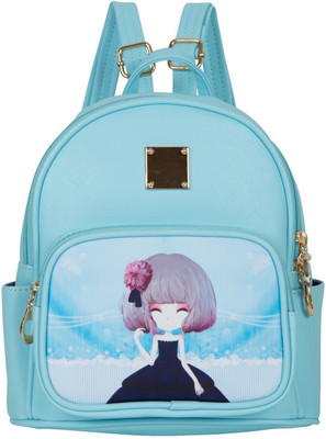 

Bazaar Pirates Doll Cute Mini Handbag Cum 3 L Backpack(Blue), Sky blue