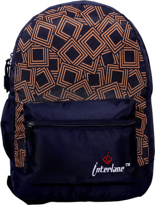 

Interlane S.k Single Zipper Design Backpack (Orange) 21 L Backpack(Blue)