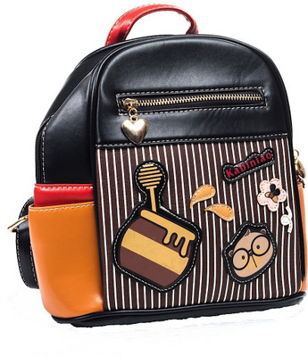 

REYU brown town backpack 7 L Backpack(Black)