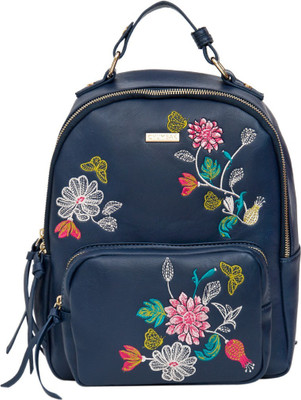 

Chumbak Floral EB01 5 L Backpack(Blue), Navy blue