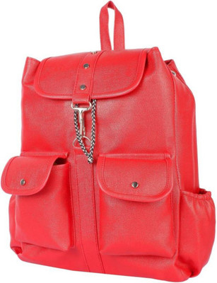

Camelus Stylish Backpack / School Bag for Girls / College Bag / Waterproof/ Birthday Return Gift 21 L Backpack(Red), Tan red