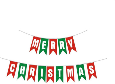 

Theme My Party Merry Christmas Banner Banner(10 ft, Pack of 1)