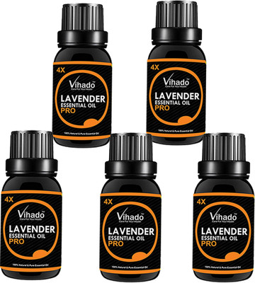 

VIHADO Lavender Pure Essential OiL 4X PRO - 30 ML (Pack of 5)(30 ml)