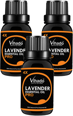 

VIHADO Lavender Healthy Essential oil 4X PRO (30 ML) (pack of 3)(30 ml)