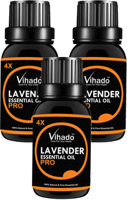 

VIHADO Lavender Pure Essential OiL 4X PRO - 25 ML (Pack of 3)(25 ml)
