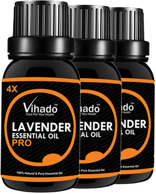 

VIHADO Lavender Pure Essential OiL 4X PRO - 30 ML (Pack of 3)(30 ml)