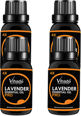 

VIHADO Lavender Healthy Essential oil 4X PRO (20 ML) (pack of 4)(20 ml)