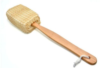 

sweetpea Natural Sponge Wooden Body Bath Massage Brushes Long Handle Back Cleaning Shower Scrubber