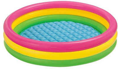 

StyloHub 3 three feet swimming pool Inflatable Pool (Blue, Red, Yellow)(Multicolor)