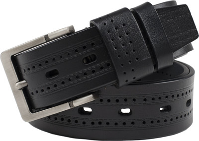 

Bacchus Men Casual Black Genuine Leather Belt