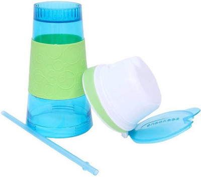 

TECHNOCHITRA 2 in 1 Snack & Drink Travel Cup in One Container ,Color Blue 450 ml Sipper(Pack of 1, Blue)