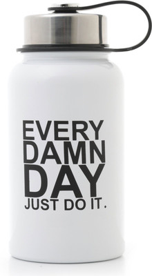 

GetSweat Stainless Steel Shaker For Exercise, Gym, Running, Yoga & Other Sports 500ml White 500 Shaker(Pack of 1, White)