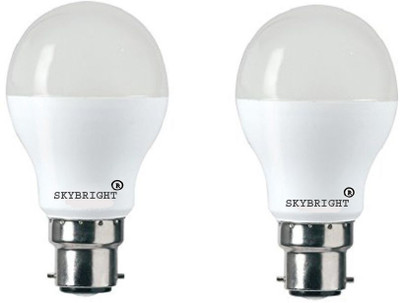 skybright 9 W Basic Standard B22 LED Bulb(White, Pack of 2)