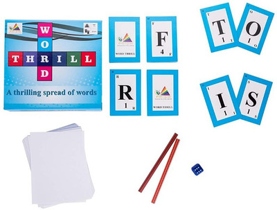 

Smartcraft Word Thrill, Word Building, Word Connection With Mathematical Twist Card Game (Blue)(Multicolor)