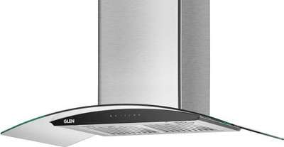

GLEN Auto Clean Chimney 6063 SS 90 cm 1200 m3h Baffle filters Ceiling Mounted Chimney(STEEL 1200 CMH)