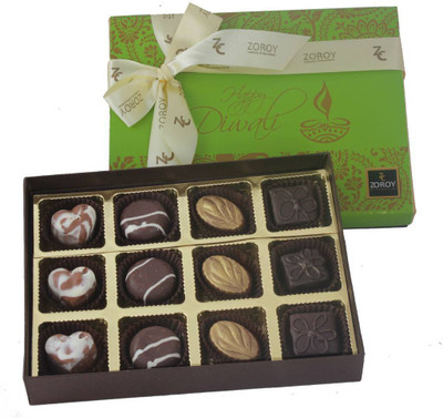 

Zoroy Luxury Chocolate Diwali Box of 12 Signature Chocolate Fudges(150 g)