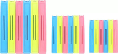 

Aero Plastic Food Clips Large Medium Small Plastic 3 Sets Plastic Food Clip(Set of 18, Multicolor)