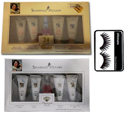 

Ultimate Eyelashes, Shahnaz Husain Diamond Plus & Gold Facial Kit(Set of 3)