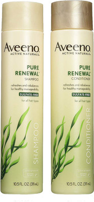 

Aveeno Active Naturals Pure Renewal Shampoo and Conditioner Set, 10.5 Fluid Ounce each(Set of 1)