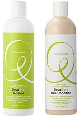 DevaCurl DevaCurl No-Poo Cleanser + DevaCare One Condition Conditioner (12 oz Duo) 2 Piece Set(Set of 1)