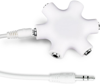 

Macngrid 1 to 5 Audio Headphone Adapter(White)