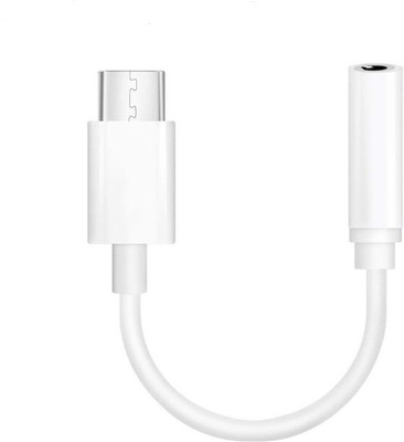 

TEQGO Type-C Male to 3.5mm Female Jack Earphone AUDIO CONVERTER CABLE Headphone Adapter(White)