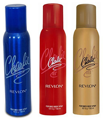 

Revlon Charlie Body Spray - For Women(150 ml, Pack of 3)