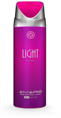 

AMARIS 2 * LIGHT PERFUME Body Spray - For Women(400 ml, Pack of 2)