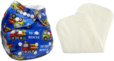 

Triple B Reusable New Adjustable All Sizes Baby Washable Cloth Diaper Nappies for Babies, 3 to 24 Months + ( 1 Pcs Microfiber Inset Pad ) - L - XL